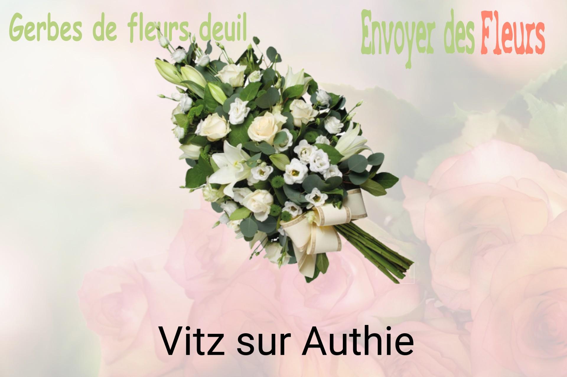 Gerbe de fleurs de deuil livrée à Vitz-sur-Authie
